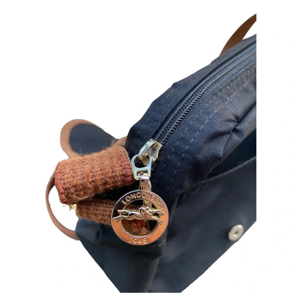 Longchamp black canvas crossbody vintage - Picture 8 of 11